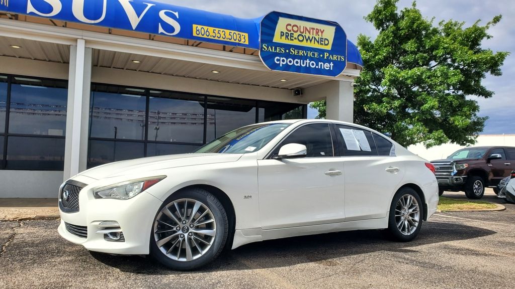 Pure White 2017 INFINITI Q50 3.0t Signature Edition RWD Sedan Rear-Wheel Drive 7-Speed Automatic
