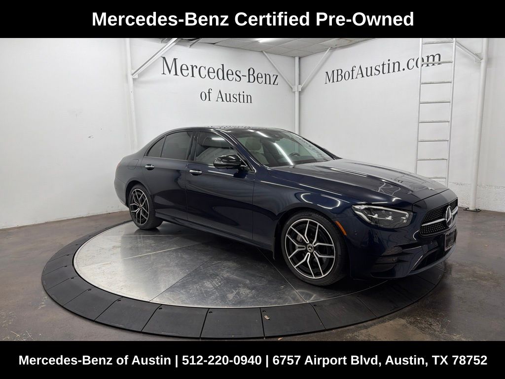 Blue 2021 Mercedes-Benz E-Class E 350 RWD Sedan Rear-Wheel Drive 9-Speed Automatic