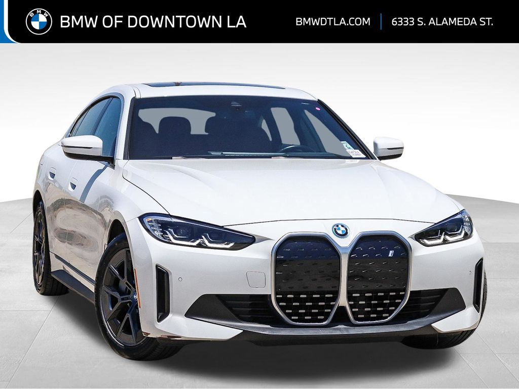 Alpine White 2023 BMW i4 eDrive40 Gran Coupe FWD Sedan Rear-Wheel Drive Automatic