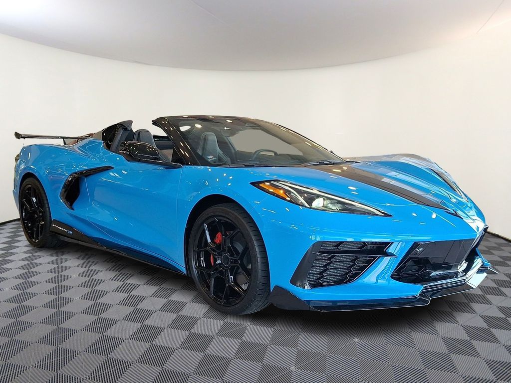Blue 2025 Chevrolet Corvette Convertible Rear-Wheel Drive 8-Speed Dual Clutch