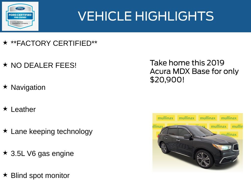 Certified Used 2019 Black Acura 3.5L Technology Package image 11