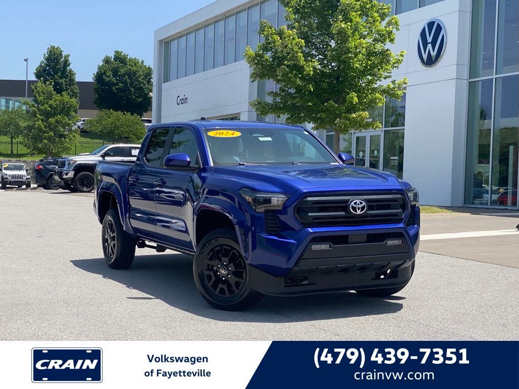 Blue 2024 Toyota Tacoma Pickup Truck 4X2 8-Speed Automatic