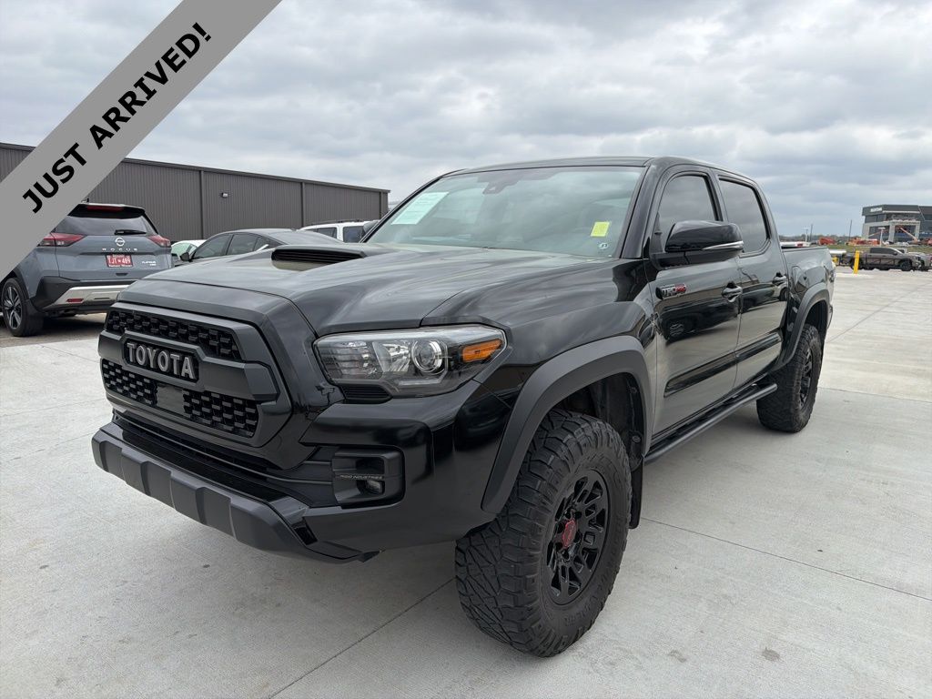 Black 2018 Toyota Tacoma TRD Pro Double Cab 4WD Pickup Truck Four-Wheel Drive 6-Speed Automatic