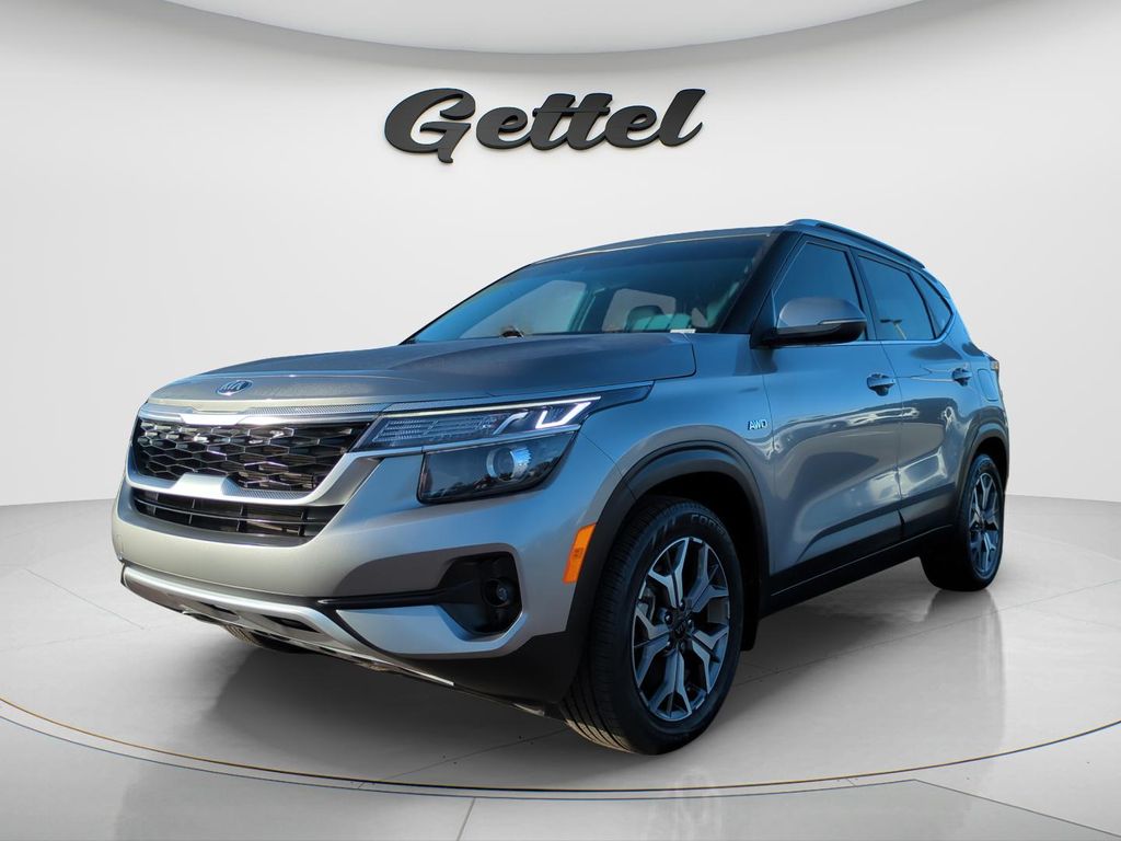 Steel Gray 2021 Kia Seltos SUV / Crossover All-Wheel Drive Continuously Variable Transmission