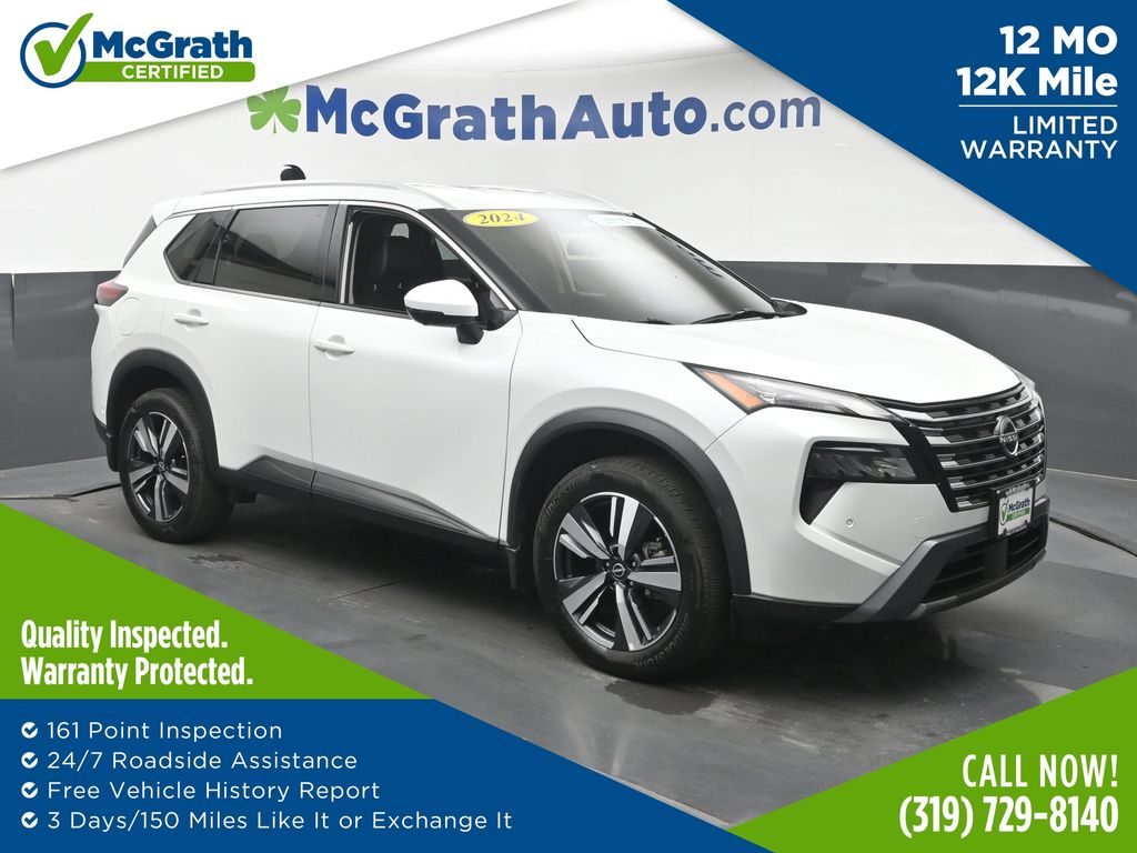 Everest White Pearl 2024 Nissan Rogue SUV / Crossover All-Wheel Drive Continuously Variable Transmission