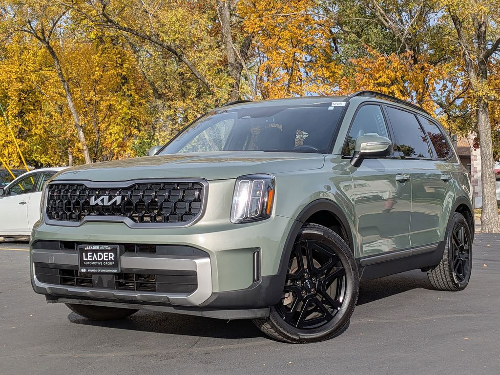 Jungle Green 2023 Kia Telluride EX X-Line AWD SUV / Crossover All-Wheel Drive 8-Speed Automatic
