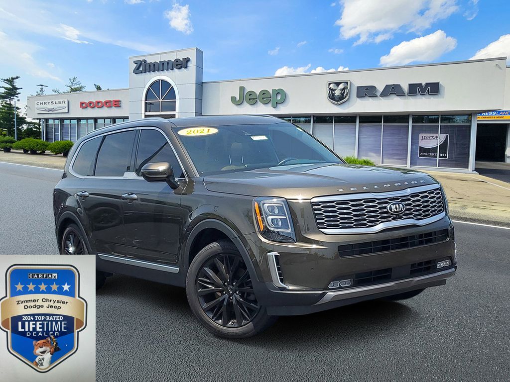 Dark Moss 2021 Kia Telluride SX FWD SUV / Crossover Front-Wheel Drive 8-Speed Automatic