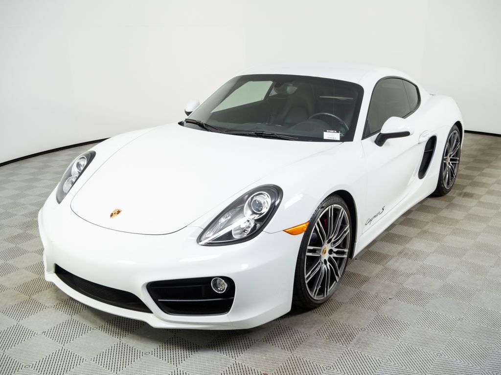 White 2015 Porsche Cayman S Coupe Rear-Wheel Drive 7-Speed Automatic
