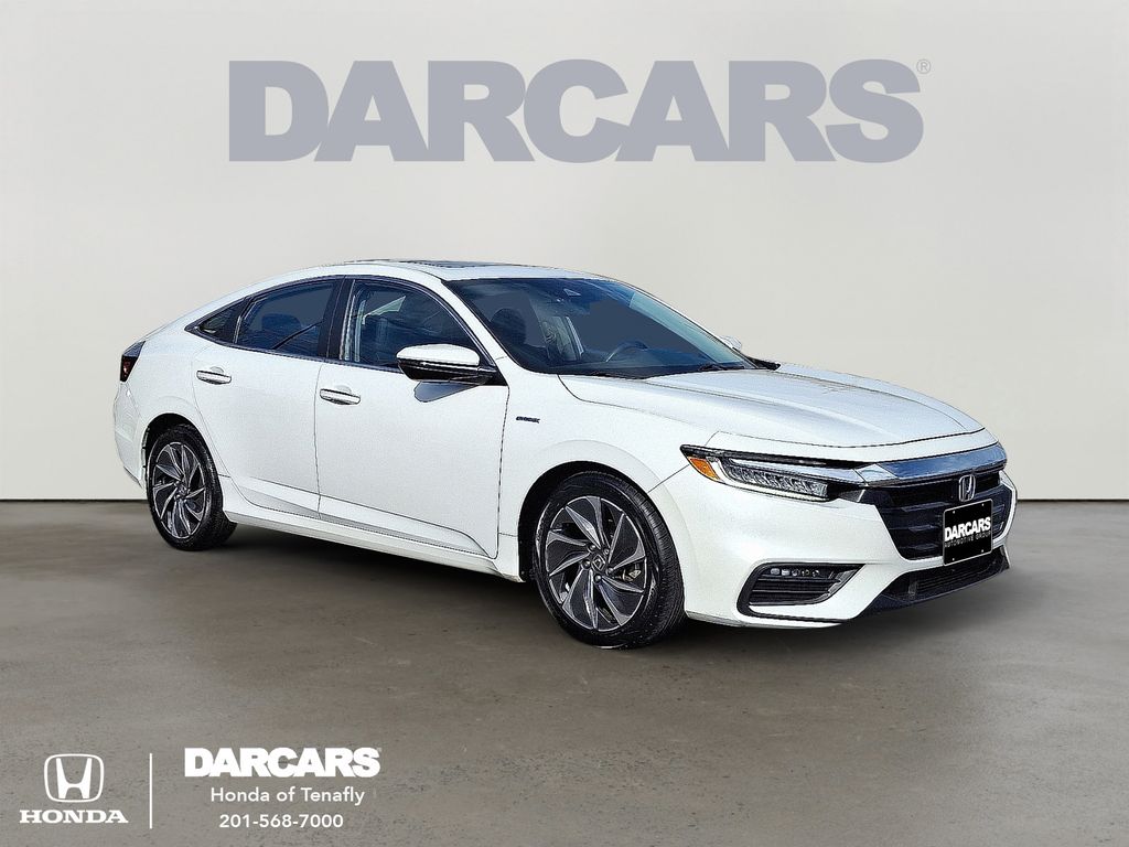 Platinum White Pearl 2022 Honda Insight Touring FWD Sedan Front-Wheel Drive Continuously Variable Transmission