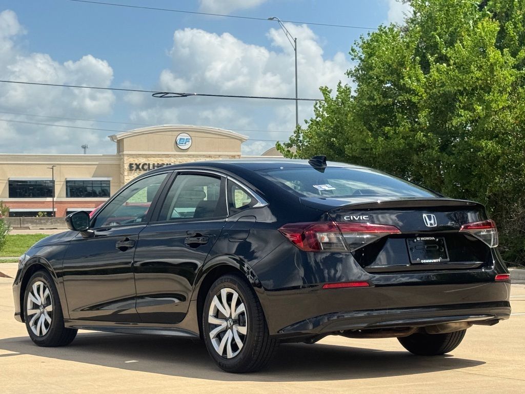 2025 Honda Civic LX Silver at DeMontrond Ford