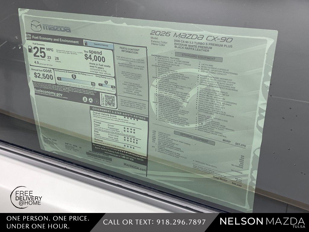 New 2026 White Mazda 3.3 Turbo S Premium Plus image 17