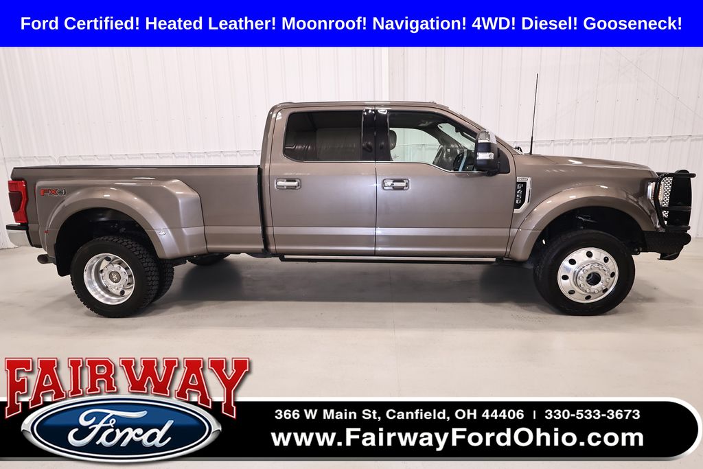 Stone Gray Metallic 2022 Ford F-450 Super Duty King Ranch Crew Cab LB DRW 4WD Pickup Truck Four-Wheel Drive Automatic