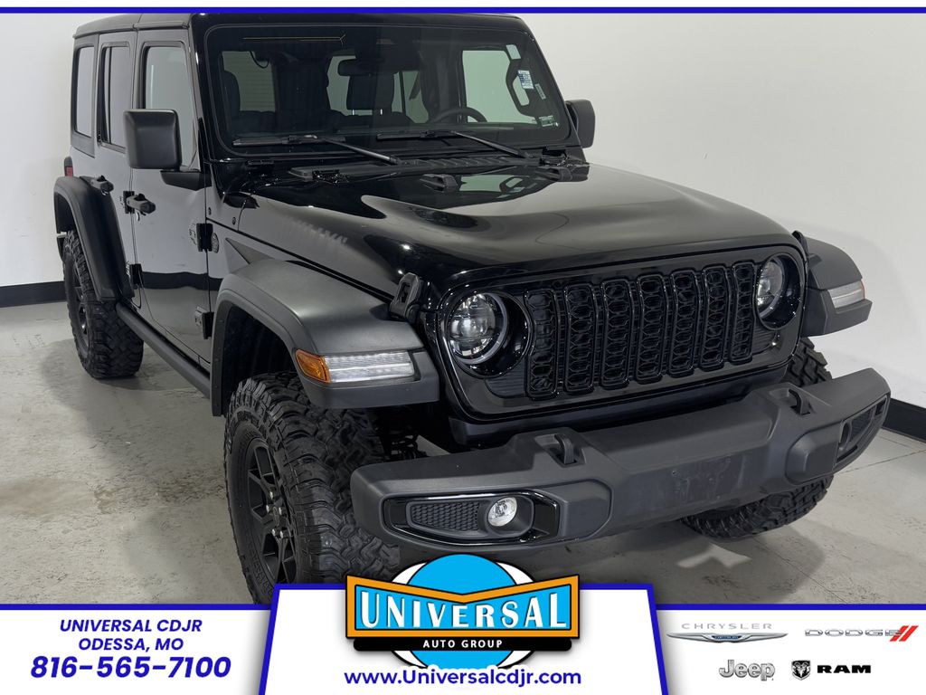 Black Clearcoat 2025 Jeep Wrangler SUV / Crossover Four-Wheel Drive 8-Speed Automatic