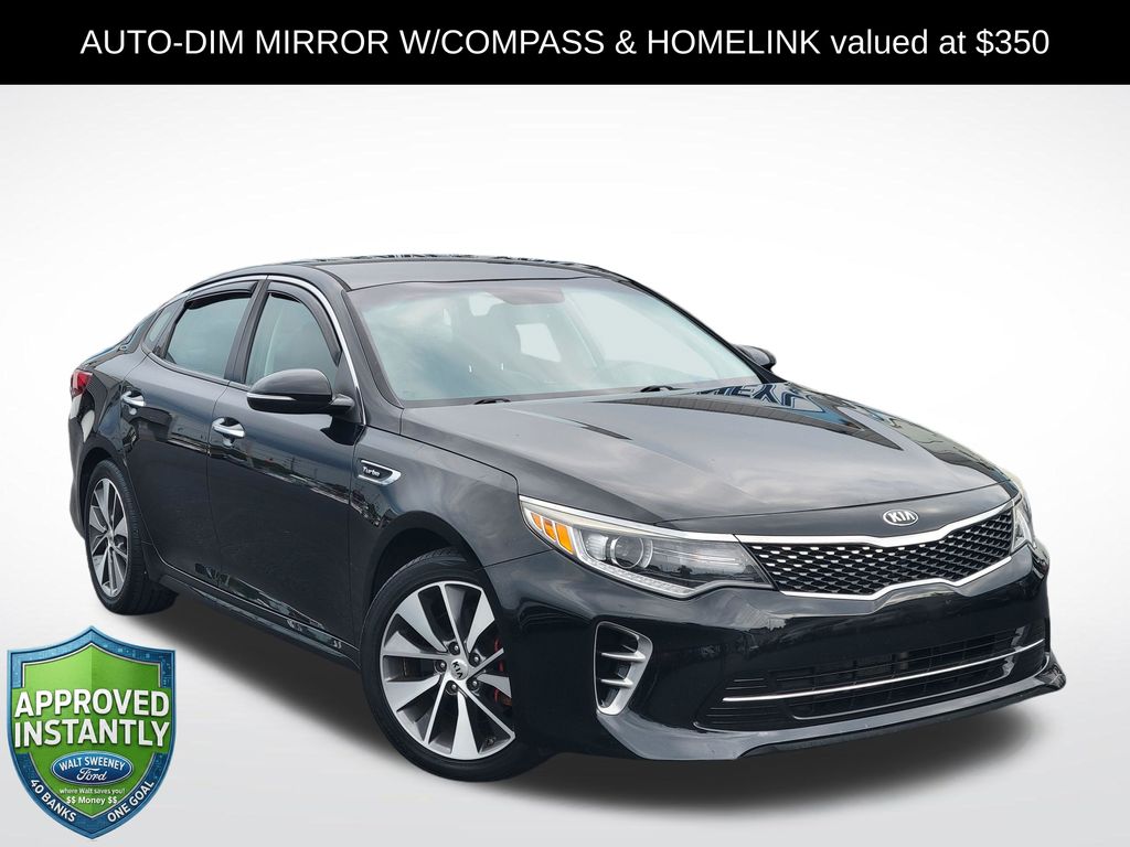 Ebony Black 2016 Kia Optima Sedan Front-Wheel Drive 6-Speed Automatic