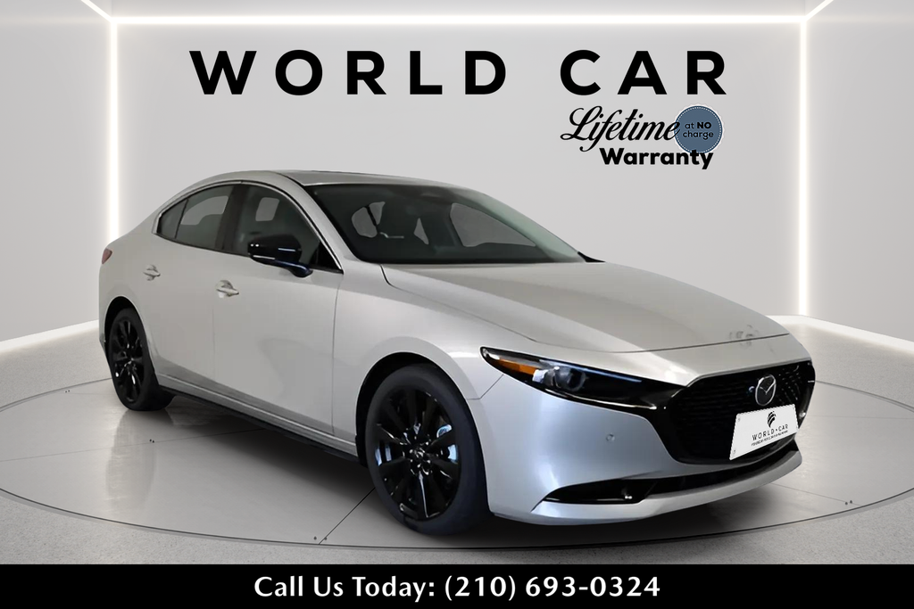 Gray (Platinum Quartz Metallic) 2025 Mazda MAZDA3 Sedan All-Wheel Drive 6-Speed Automatic