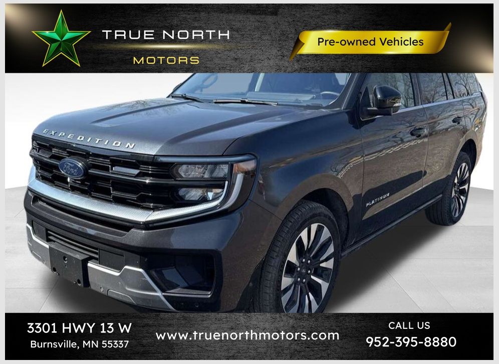 Dark Matter Gray Metallic 2025 Ford Expedition Platinum 4WD SUV / Crossover Four-Wheel Drive Automatic