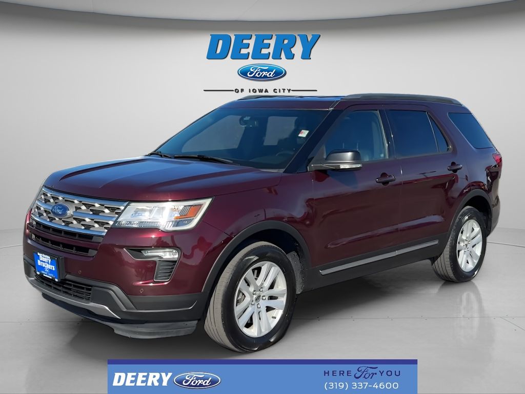 Red (Burgundy) 2018 Ford Explorer XLT AWD SUV / Crossover All-Wheel Drive 6-Speed Automatic