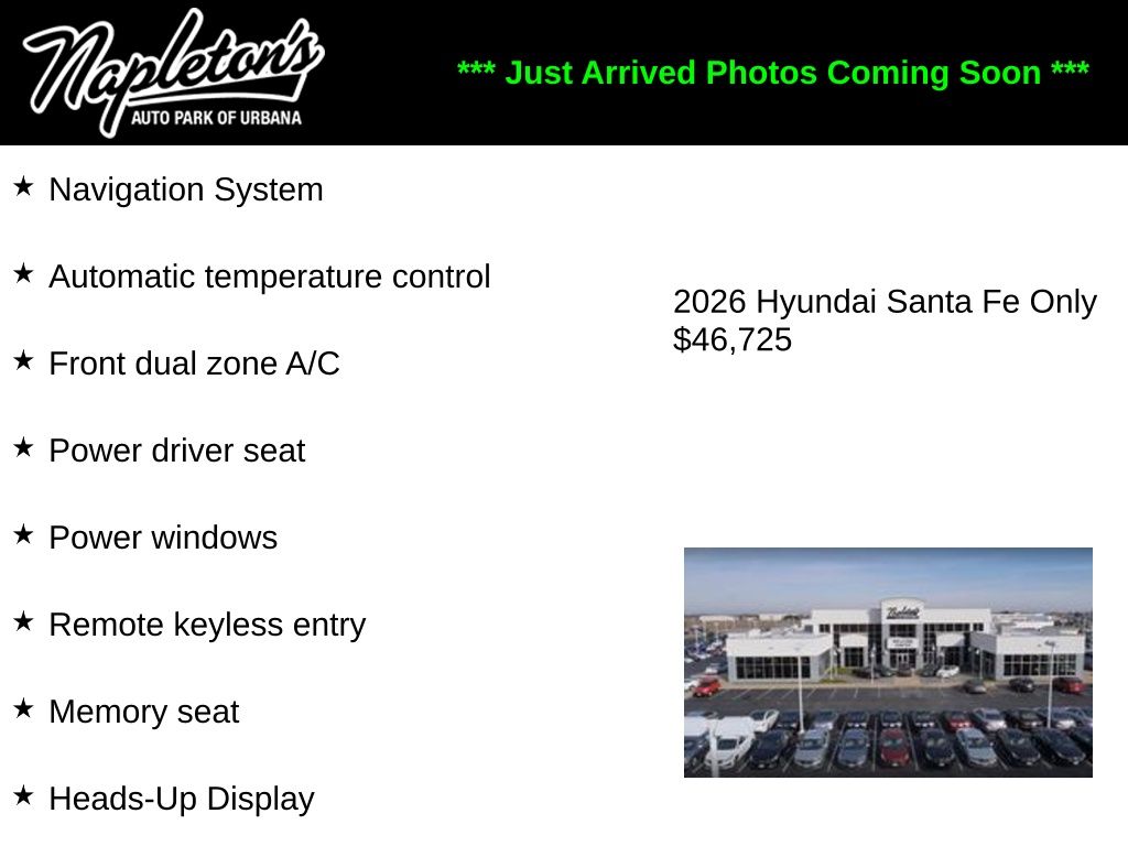 Phantom Black 2026 Hyundai Santa Fe Hybrid Calligraphy AWD SUV / Crossover All-Wheel Drive 6-Speed Automatic