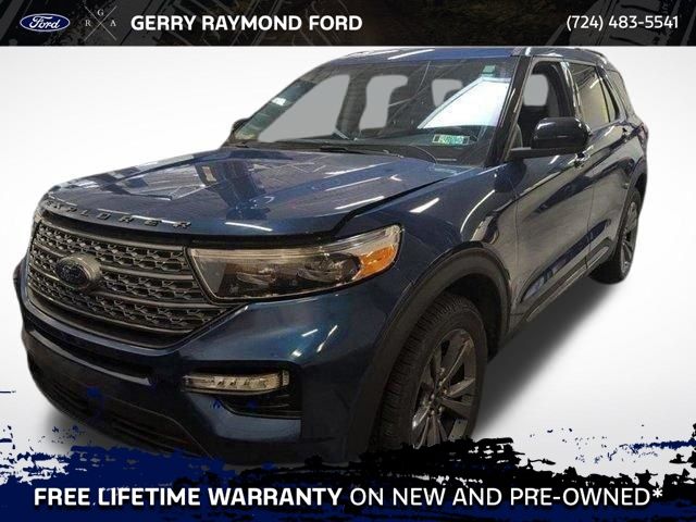 Blue Metallic 2022 Ford Explorer SUV / Crossover All-Wheel Drive Automatic