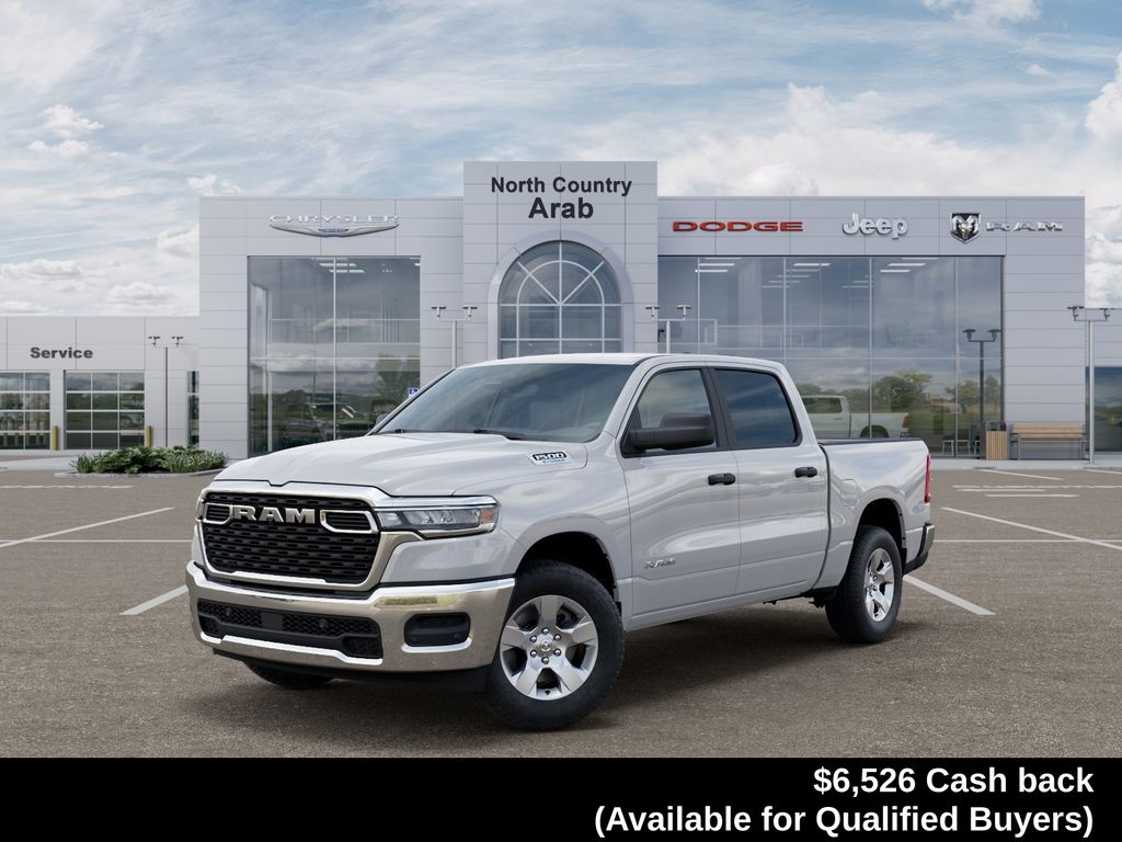 Bright White Clearcoat 2026 RAM 1500 Pickup Truck Four-Wheel Drive 8-Speed Automatic