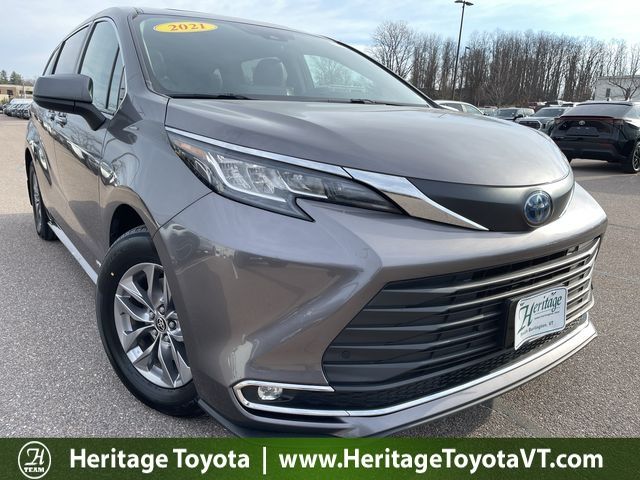 Predawn Gray Mica 2021 Toyota Sienna XLE 7-Passenger AWD Minivan All-Wheel Drive Continuously Variable Transmission