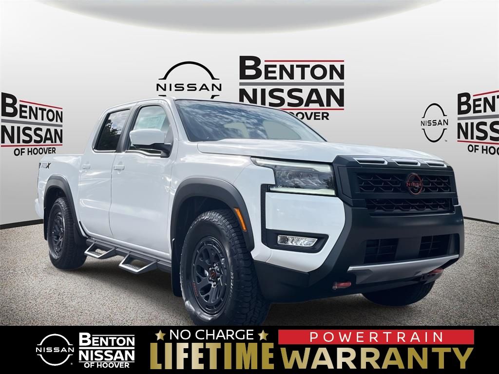 Glacier White 2026 Nissan Frontier Pickup Truck 4X2 9-Speed Automatic Overdrive