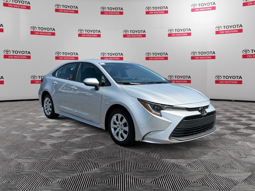 Classic Silver Metallic 2024 Toyota Corolla LE FWD Sedan Front-Wheel Drive Continuously Variable Transmission