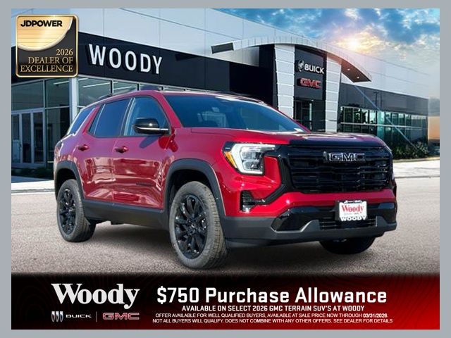 Volcanic Red Tintcoat 2026 GMC Terrain SUV / Crossover Four-Wheel Drive 8-Speed Automatic Overdrive