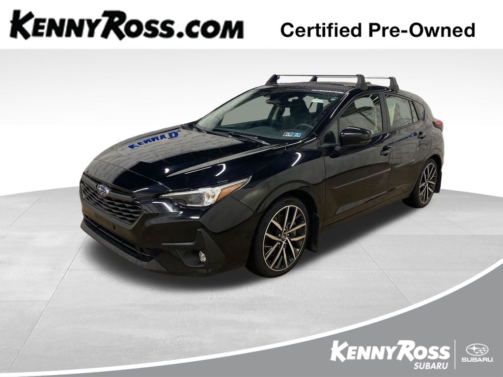 Crystal Black Silica 2024 Subaru Impreza Sport AWD Wagon All-Wheel Drive Continuously Variable Transmission