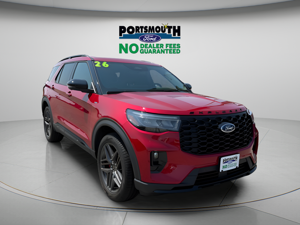 Red Metallic 2026 Ford Explorer SUV / Crossover All-Wheel Drive Automatic