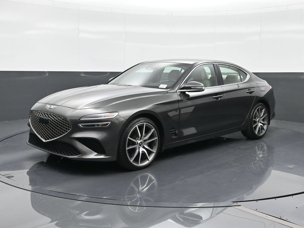 Gray 2023 Genesis G70 Sedan Rear-Wheel Drive 8-Speed Automatic