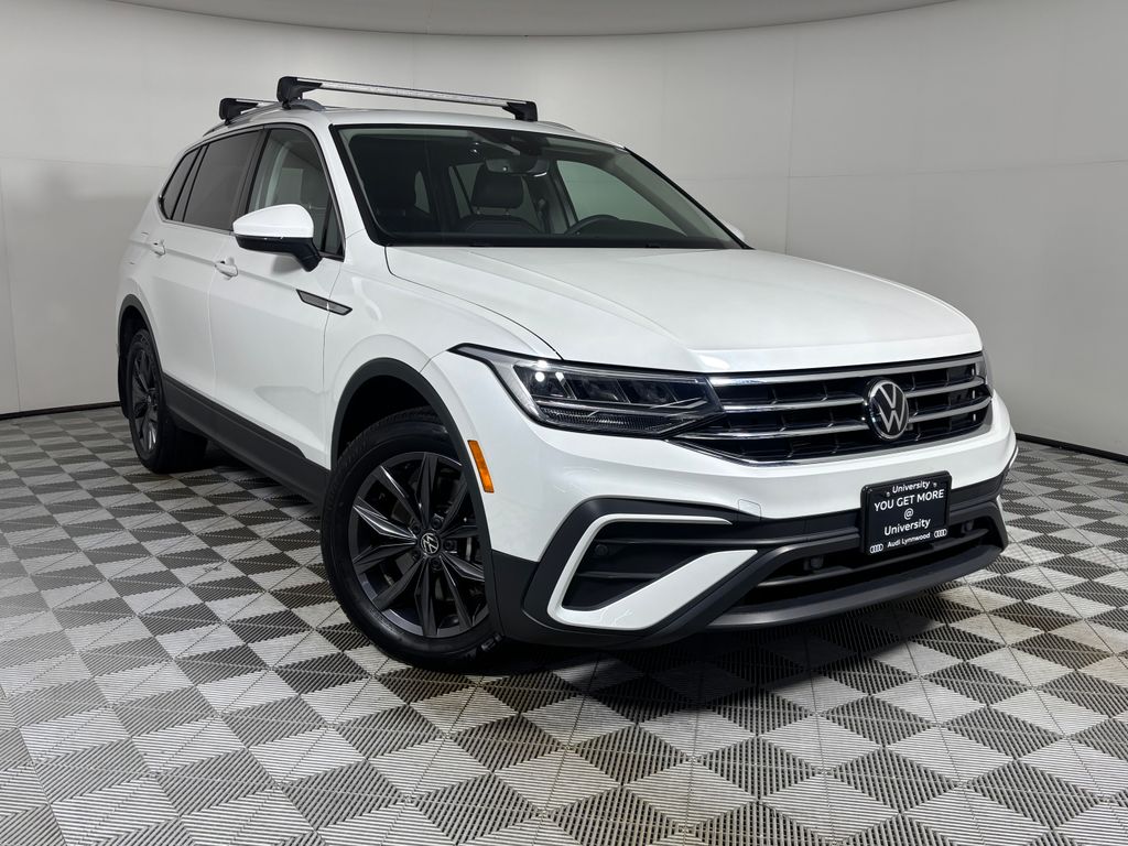 Opal White 2023 Volkswagen Tiguan SUV / Crossover All-Wheel Drive 8-Speed Automatic