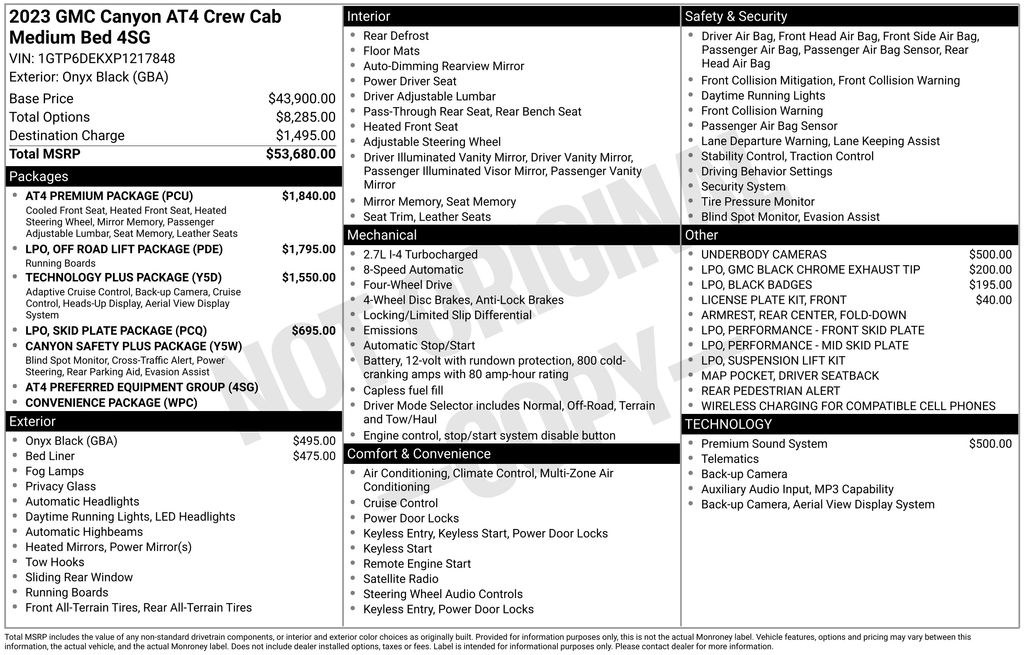 Used 2023 Black GMC AT4 image 43