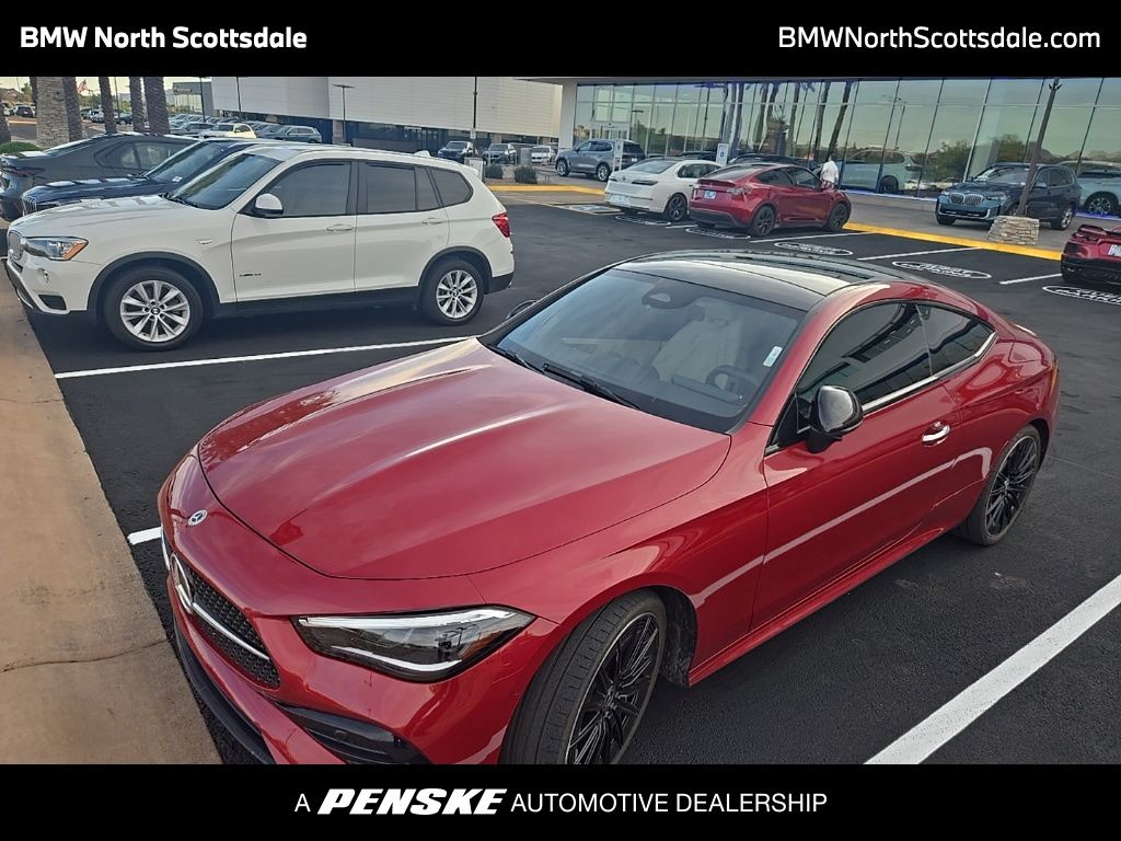 MANUFAKTUR Patagonia Red Metallic 2024 Mercedes-Benz CLE 300 4MATIC Coupe All-Wheel Drive 9-Speed Automatic