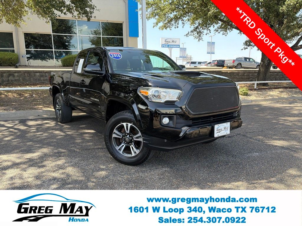 Black 2016 Toyota Tacoma Pickup Truck 4X2 6-Speed Automatic