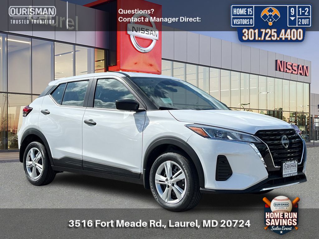 White (Fresh Powder) 2025 Nissan Kicks Play S FWD SUV / Crossover Front-Wheel Drive Continuously Variable Transmission