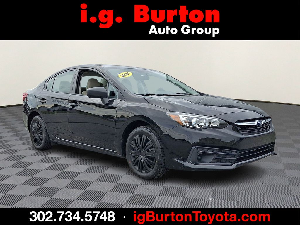 Crystal Black Silica 2021 Subaru Impreza Sedan AWD Sedan All-Wheel Drive Continuously Variable Transmission
