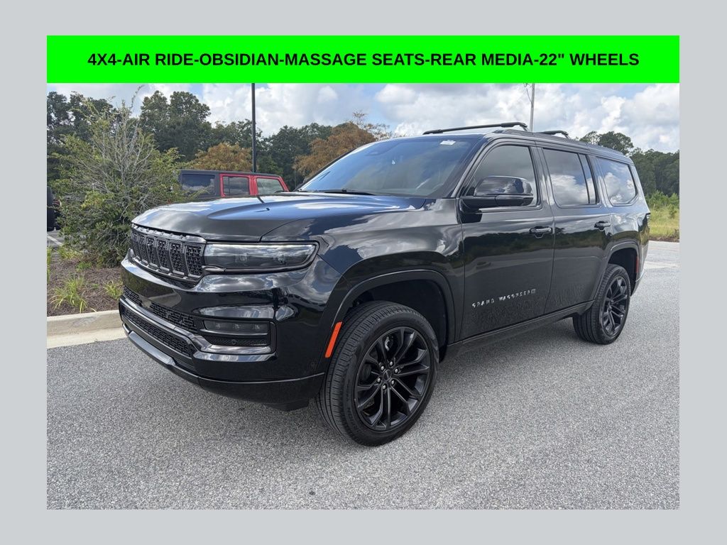 Diamond Black Crystal Pearlcoat 2024 Jeep Grand Wagoneer SUV / Crossover Four-Wheel Drive 8-Speed Automatic