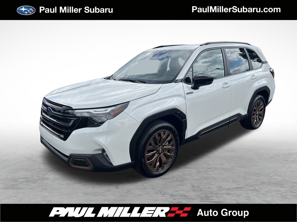 Crystal White Pearl 2025 Subaru Forester Hybrid SUV / Crossover All-Wheel Drive Continuously Variable Transmission