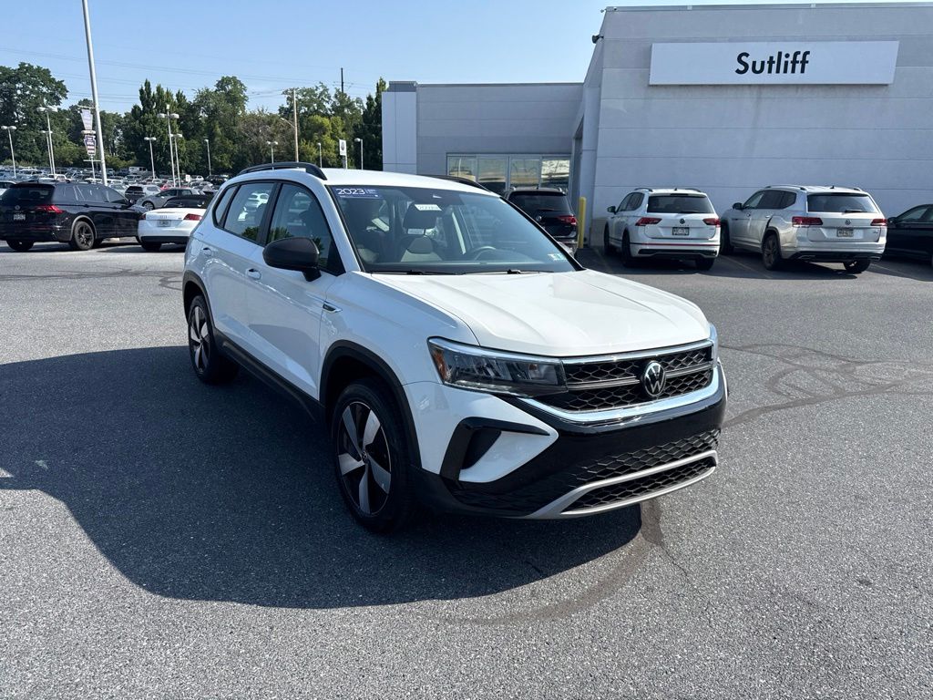 2023 Volkswagen Taos 1.5T S White at Auto Express Mitsubishi