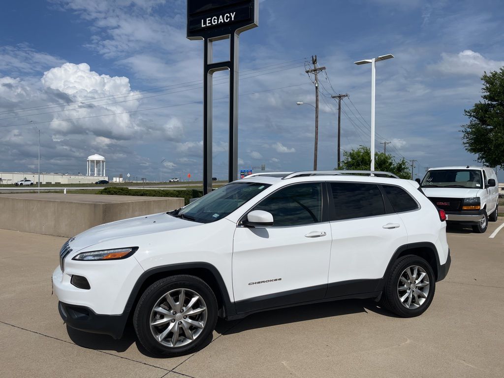 Bright White Clearcoat 2018 Jeep Cherokee Limited FWD SUV / Crossover Front-Wheel Drive 9-Speed Automatic