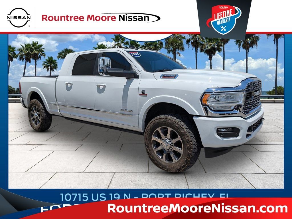 Bright White Clearcoat 2022 RAM 3500 Pickup Truck Four-Wheel Drive 6-Speed Automatic