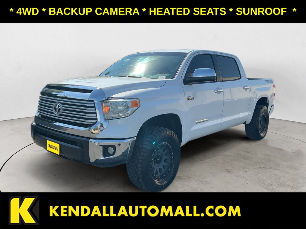 Super White 2016 Toyota Tundra Pickup Truck Four-Wheel Drive 6-Speed Automatic Overdrive