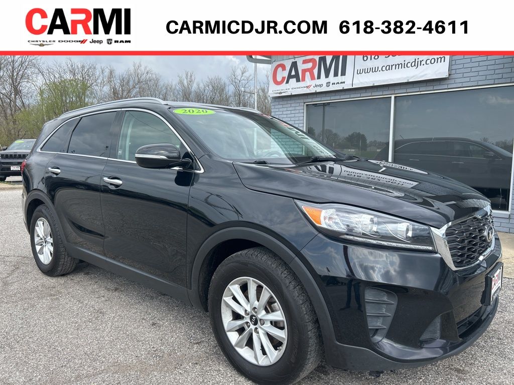 Ebony Black 2020 Kia Sorento LX FWD SUV / Crossover Front-Wheel Drive 6-Speed Automatic