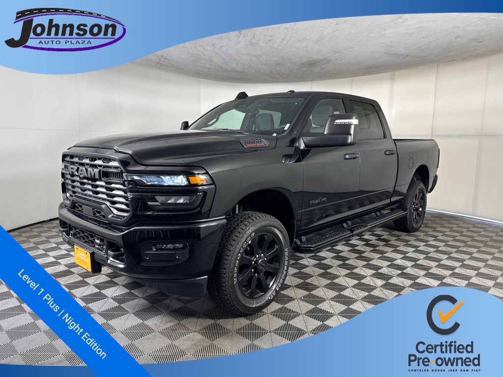Diamond Black Crystal Pearlcoat 2025 RAM 2500 Pickup Truck Four-Wheel Drive 8-Speed Automatic