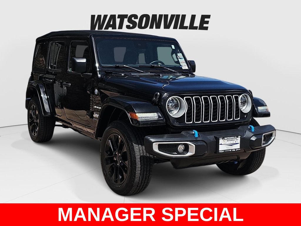 Black Clearcoat 2024 Jeep Wrangler 4xe SUV / Crossover Four-Wheel Drive 8-Speed Automatic