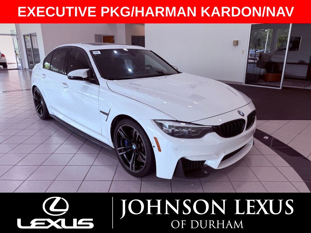 Alpine White 2018 BMW M3 Sedan  7-Speed Automatic