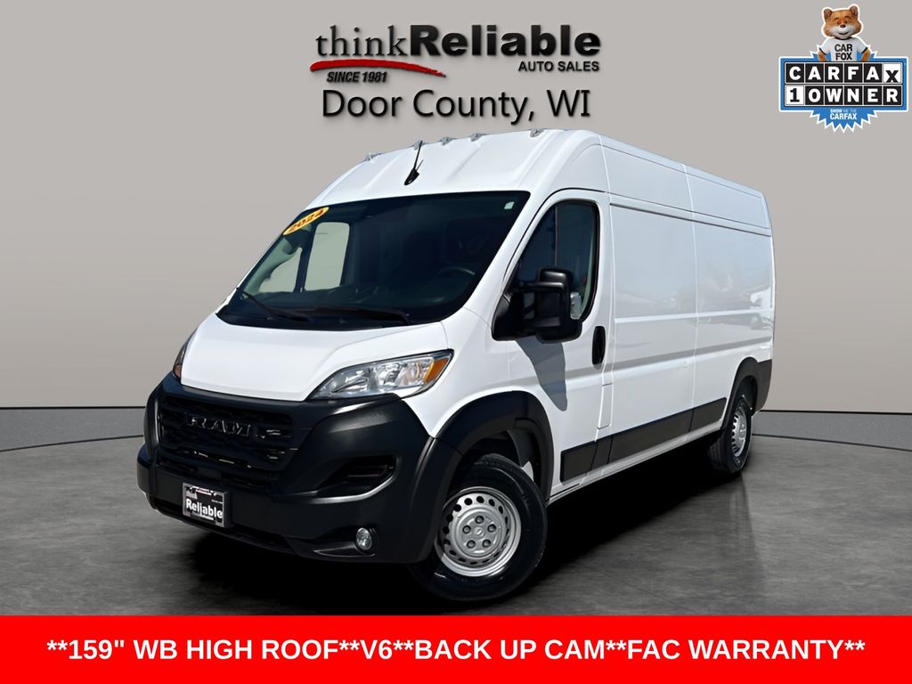 Bright White Clearcoat 2024 RAM ProMaster Van 9-Speed Automatic