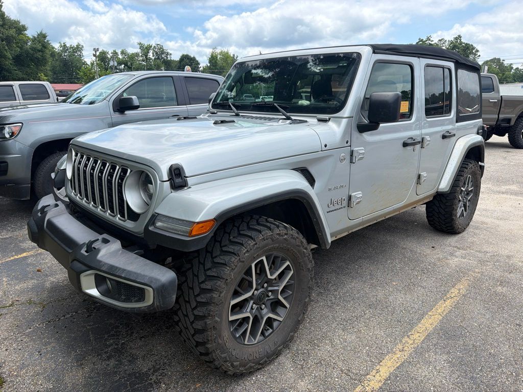 Silver Zynith Clearcoat 2024 Jeep Wrangler SUV / Crossover Four-Wheel Drive 8-Speed Automatic