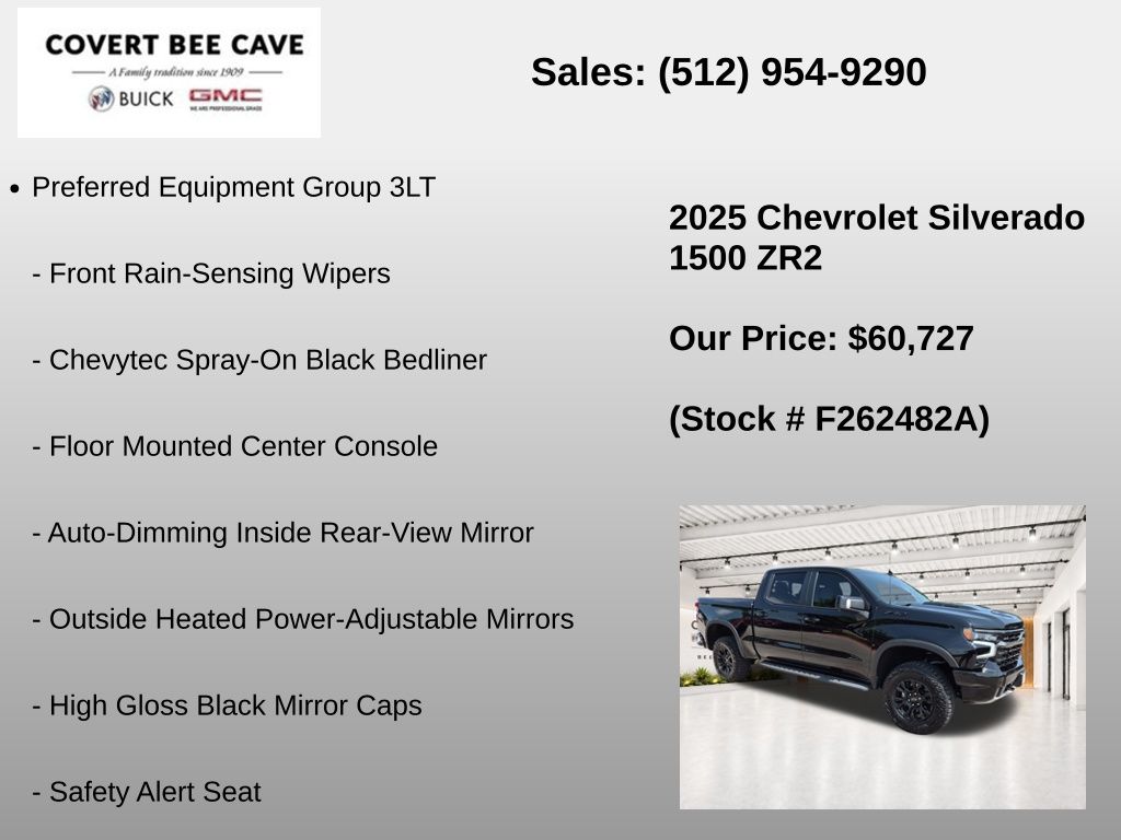 Used Car 2025 Chevrolet Silverado 1500  Zr2 For Sale Under $70,000 In Austin, Texas